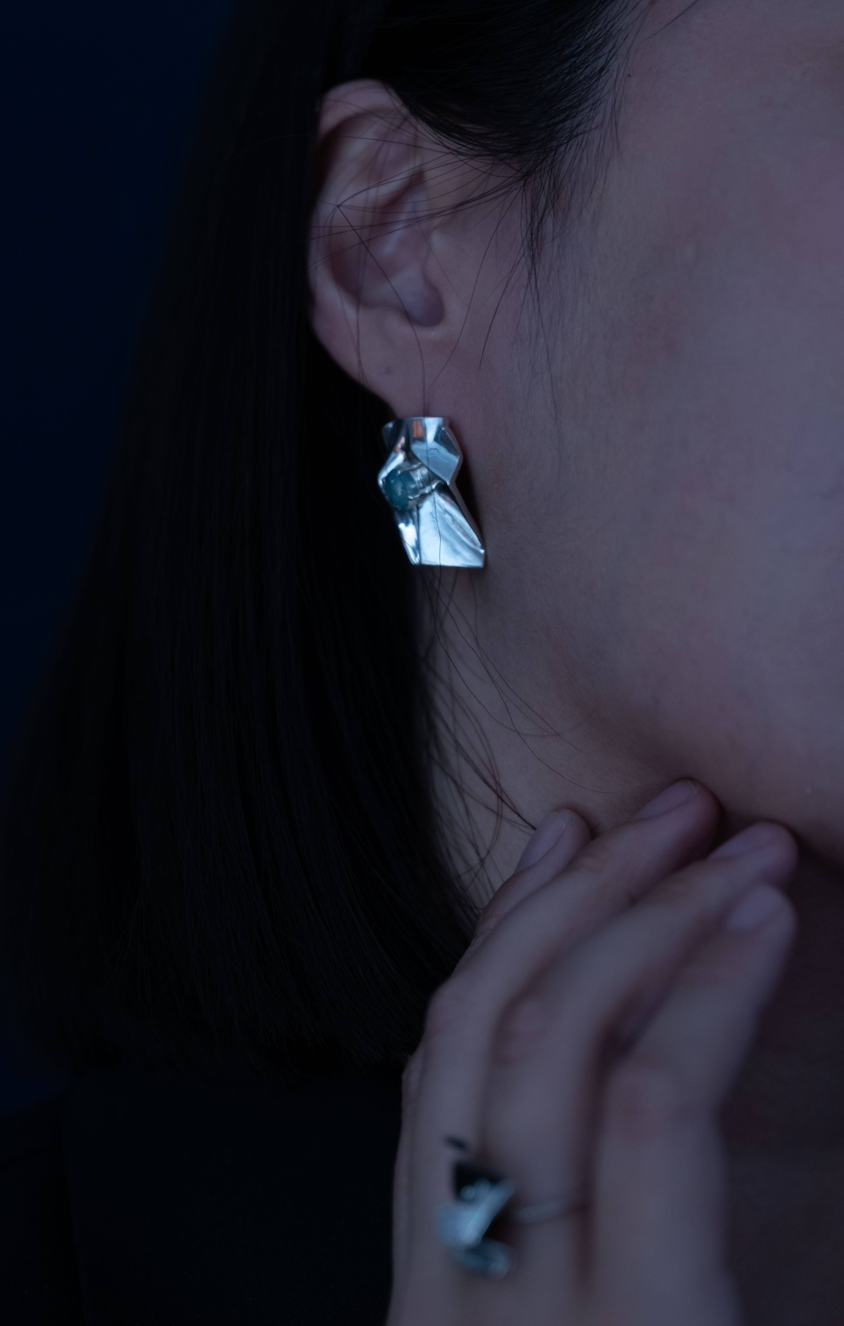 【痕生SCART】Resilience Earrings 不對稱純銀耳環