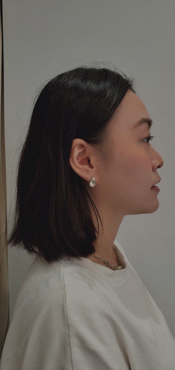 【痕生SCART】Marks Earrings 蛋白石純銀耳環