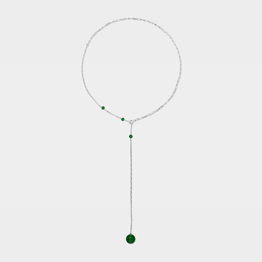 【粉彩】【四色】記憶水晶球/ 大圓珠Y字項鍊Memory Crystal Ball Necklace