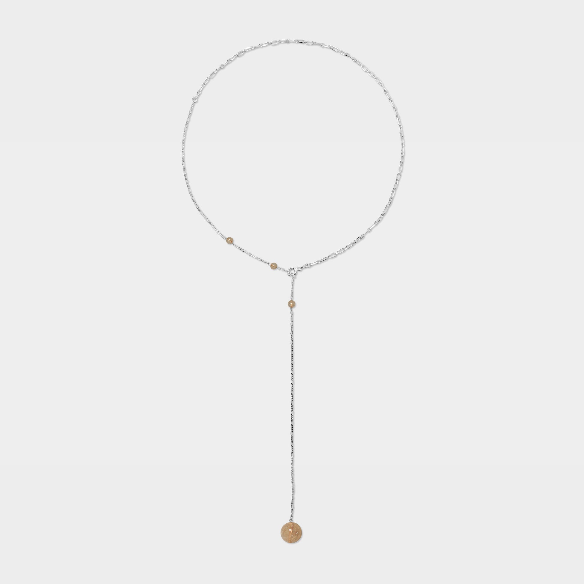 【粉彩】【四色】記憶水晶球/ 大圓珠Y字項鍊Memory Crystal Ball Necklace