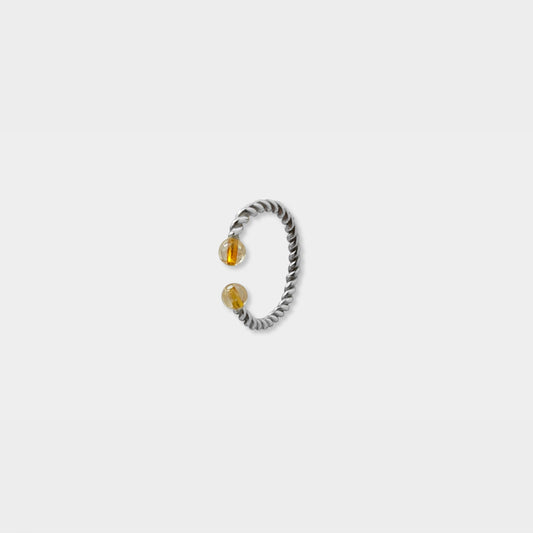 【粉彩】1%的堅強- 麻花版大耳扣(單支)/四色/1% strength 1% Strength Twist Ear Clip (L)/ One Piece Unique Earring