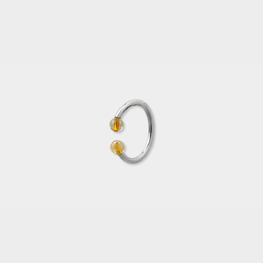 【粉彩】【四色】1%的圓滿- 圓管大耳扣(單支)1% Perfection Tube Ear Clip (L)/ One Piece Unique Earring