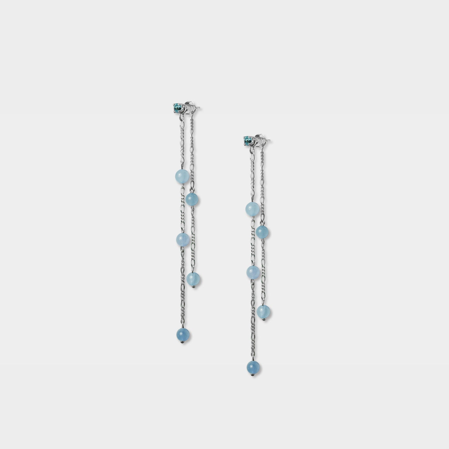 【粉彩】自信洋溢- 不對稱珠珠垂吊耳環(一對)/四色/Be confident Earring