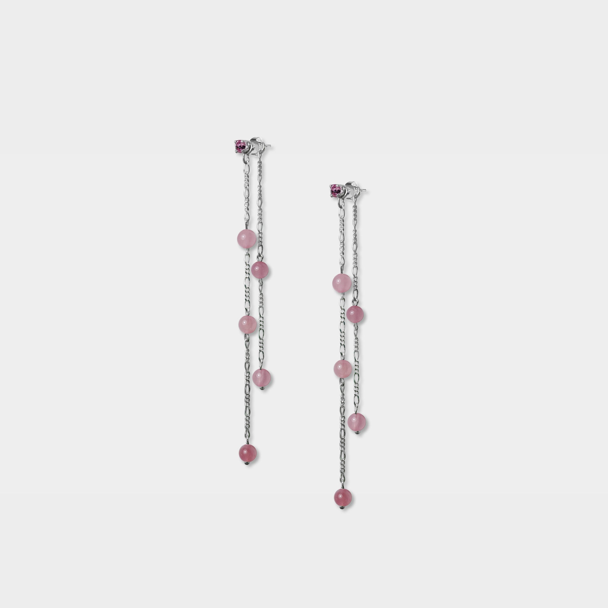 【粉彩】自信洋溢- 不對稱珠珠垂吊耳環(一對)/四色/Be confident Earring