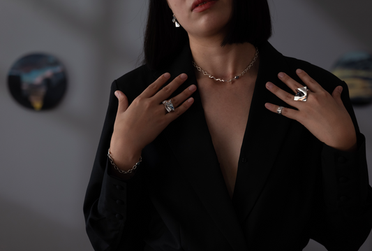 【痕生SCART】Faith Chocker 蛋白石純銀頸鏈 38cm
