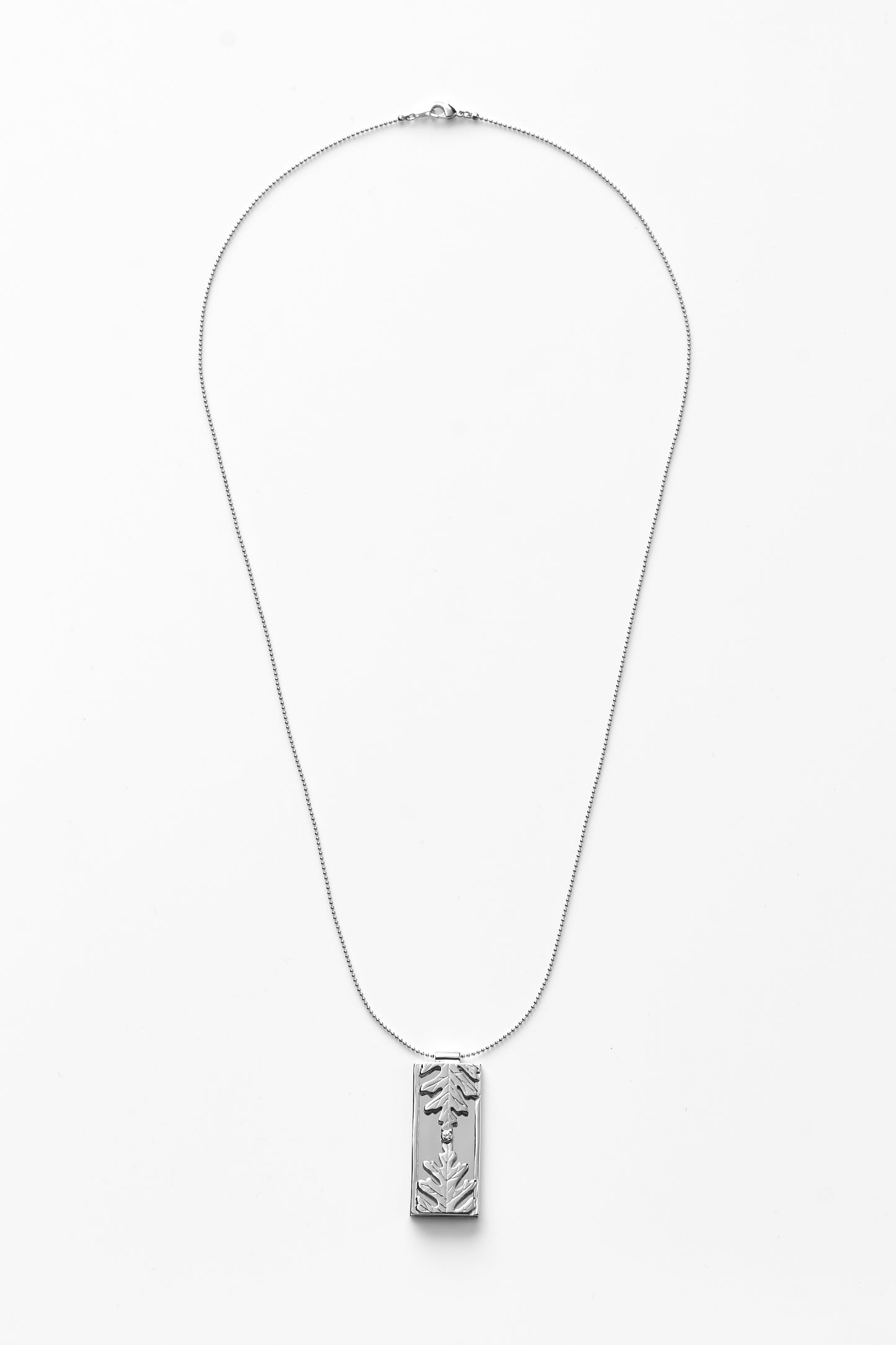 【綻放】框中風景-銀葉菊項鍊/預購訂製款/925純銀/黃銅鍍20K金 Dusty Miller Necklace