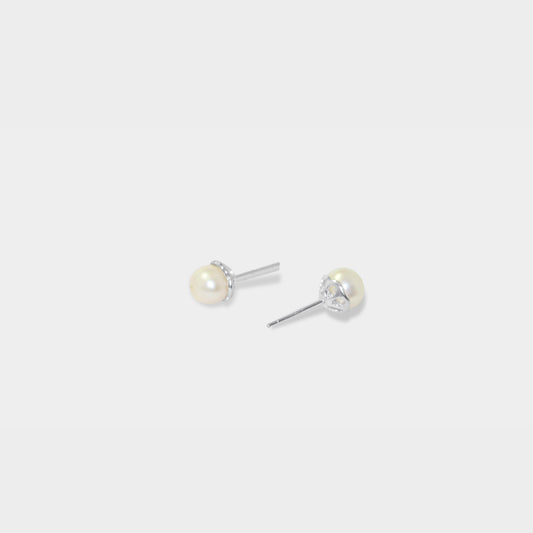 【經典珍珠】8mm 經典純銀珍珠耳環|8mm Classic Pearl Earrings