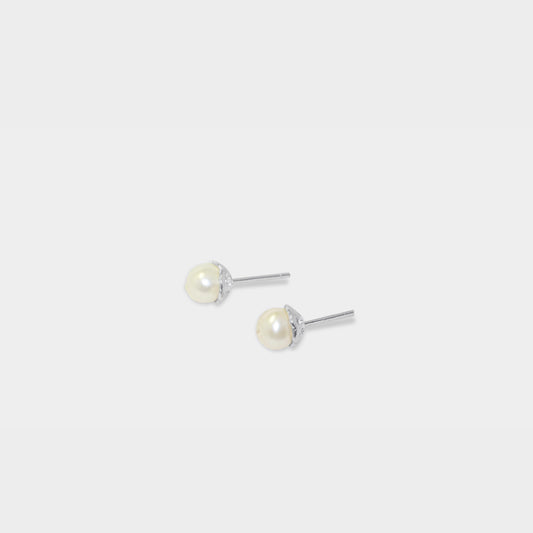 【經典珍珠】8mm 經典純銀珍珠耳環｜8mm Classic Pearl Earrings