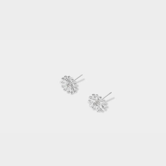 【綻放】寶石般的花蕊耳環/ 可改耳夾/ 925純銀 Pistil and Stamen Studs