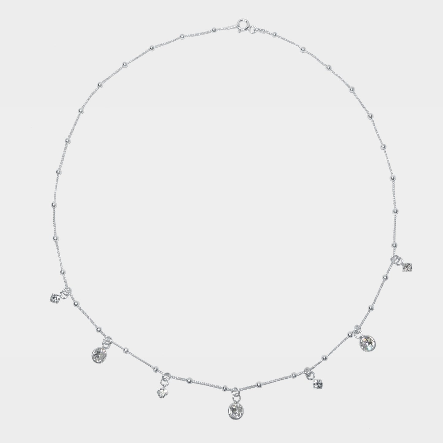 【Mermaid Tears】Sparkling Drops Necklace / 16-inch Necklace