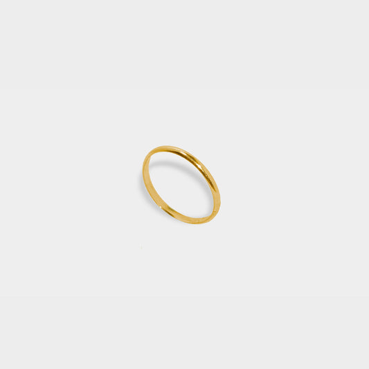 【經典日常】簡約一線戒/ 925純銀/925純銀鍍20K金 Silver Band Ring