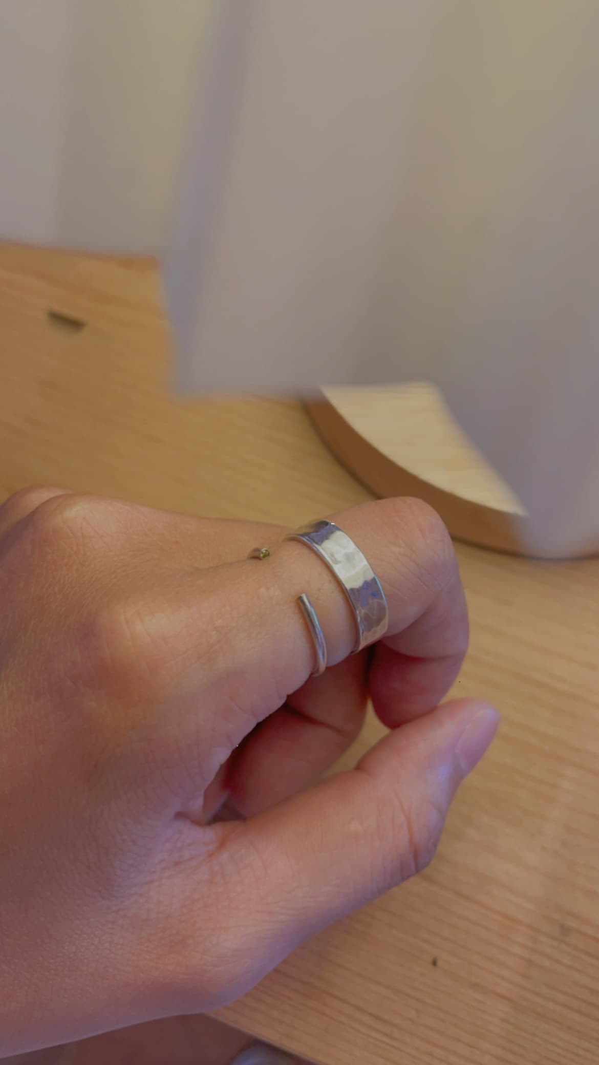 【Pastel】【Four Colors】Small Promises Ring (4 colors) - Double Diamond Movable Line Ring