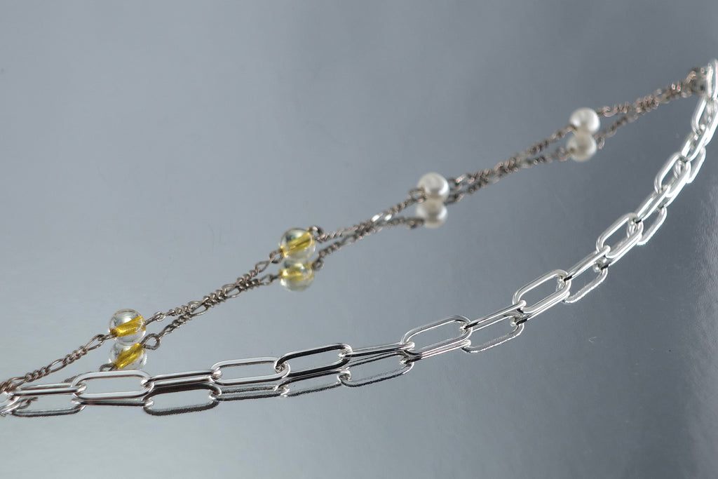 【金工體驗】五行配色串珠- 天際線純銀手鍊