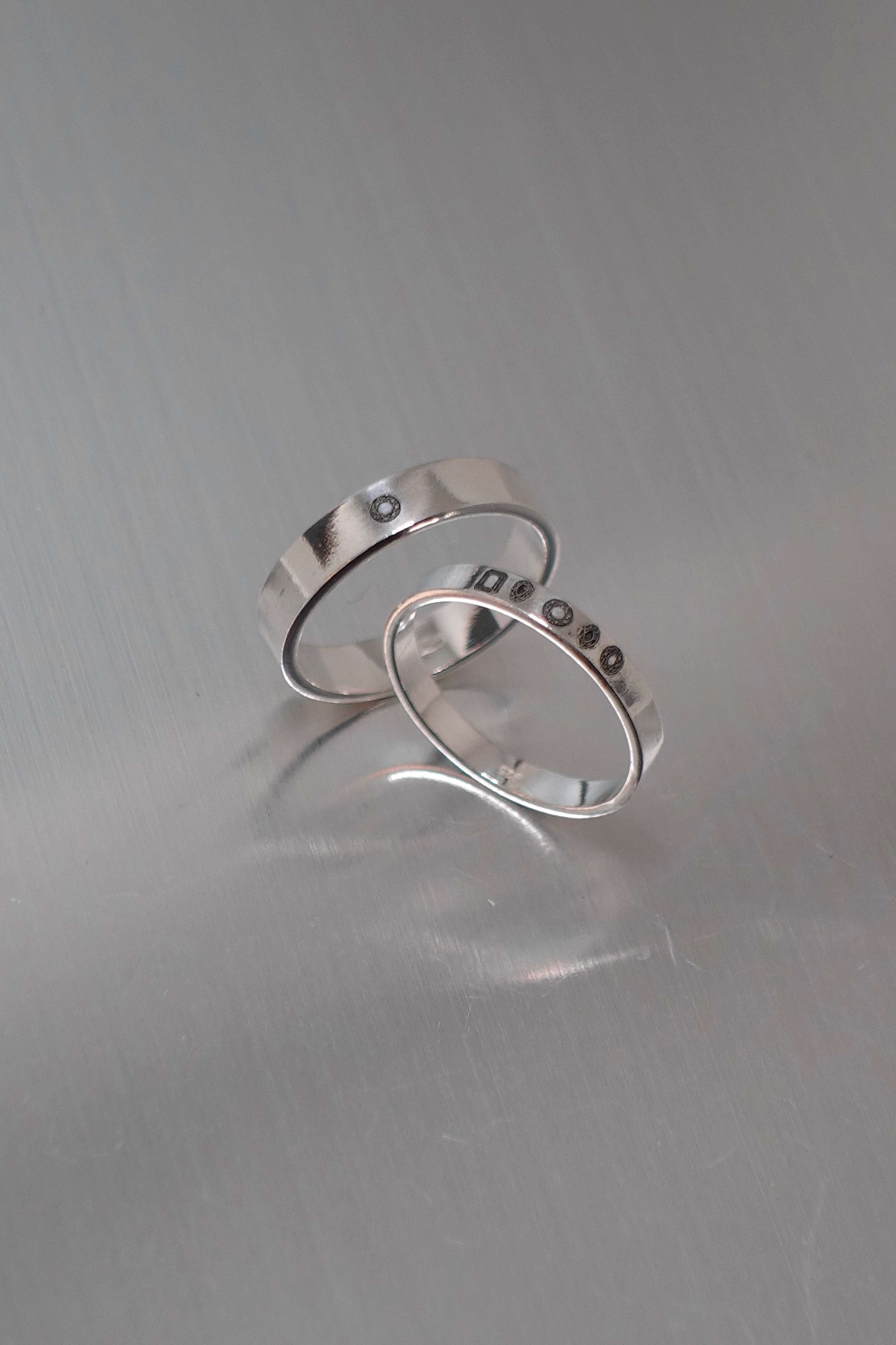 【金工體驗】純銀- 雷射刻字戒指｜可選指紋/手寫字/寶石