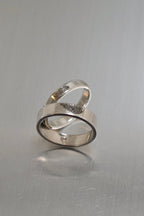 【金工體驗】純銀- 雷射刻字戒指｜可選指紋/手寫字/寶石