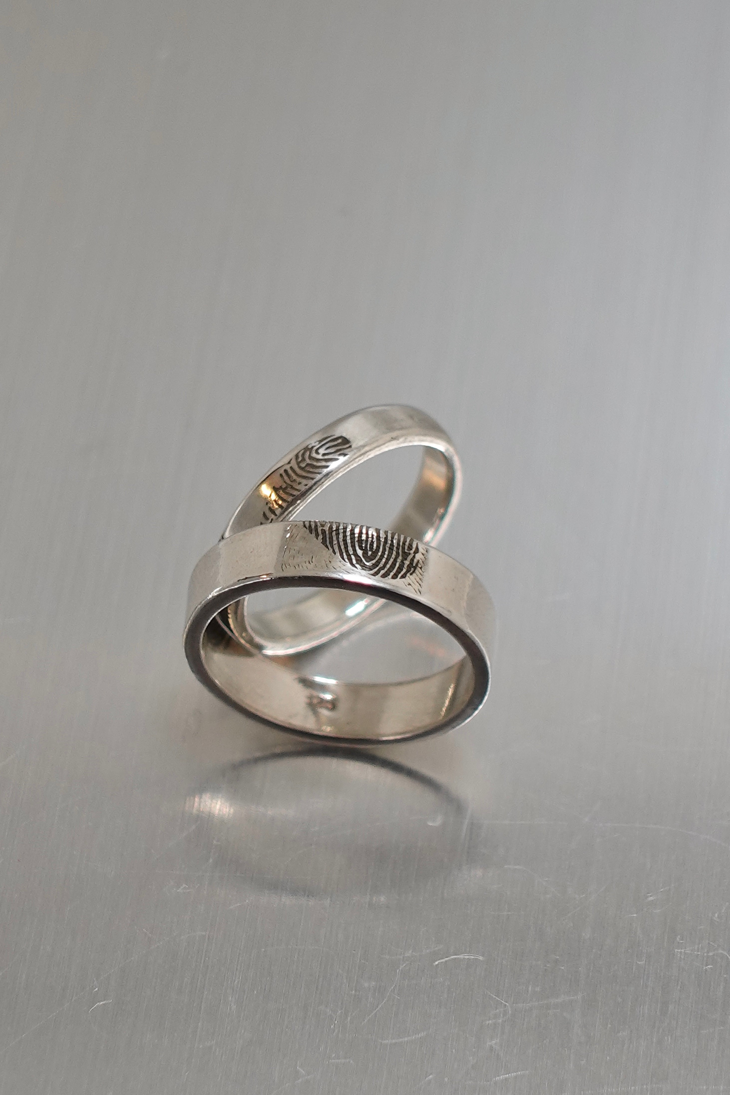 【金工體驗】純銀- 雷射刻字戒指｜可選指紋/手寫字/寶石