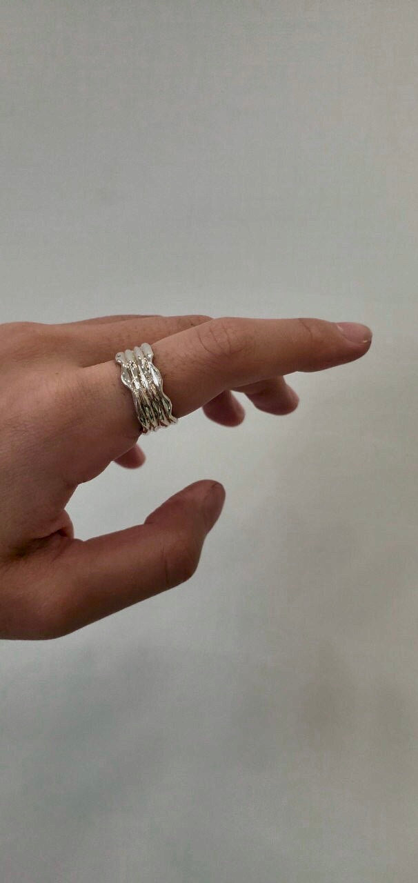【SCART】Traces of Tears Ring - Sterling Silver Activity Ring