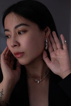 【SCART】Resilience Earrings Asymmetrical Sterling Silver Earrings