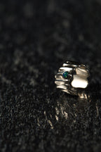 【SCART】Bone Ear Clip - Opal Sterling Silver Ear Clip