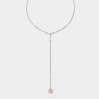 Pastel Colors, Four Colors: Memory Crystal Ball Necklace / Large Round Bead Y-Shaped Necklace