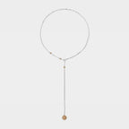 Pastel Colors, Four Colors: Memory Crystal Ball Necklace / Large Round Bead Y-Shaped Necklace