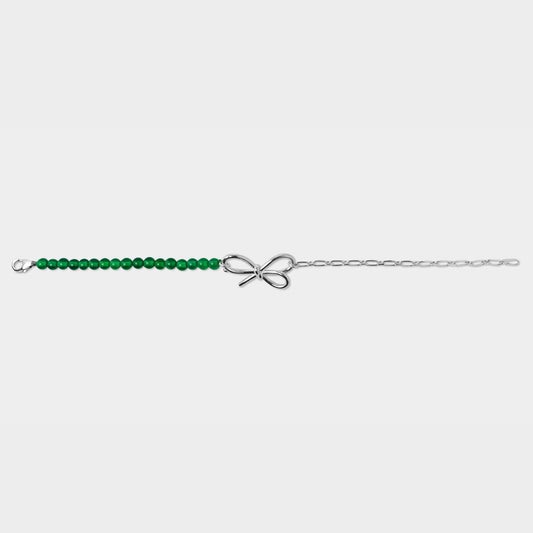 【粉彩】【四色】我和我的紀念日- 蝴蝶結珠串15cm手鏈 Me and My Anniversary Bracelet(4 colors)