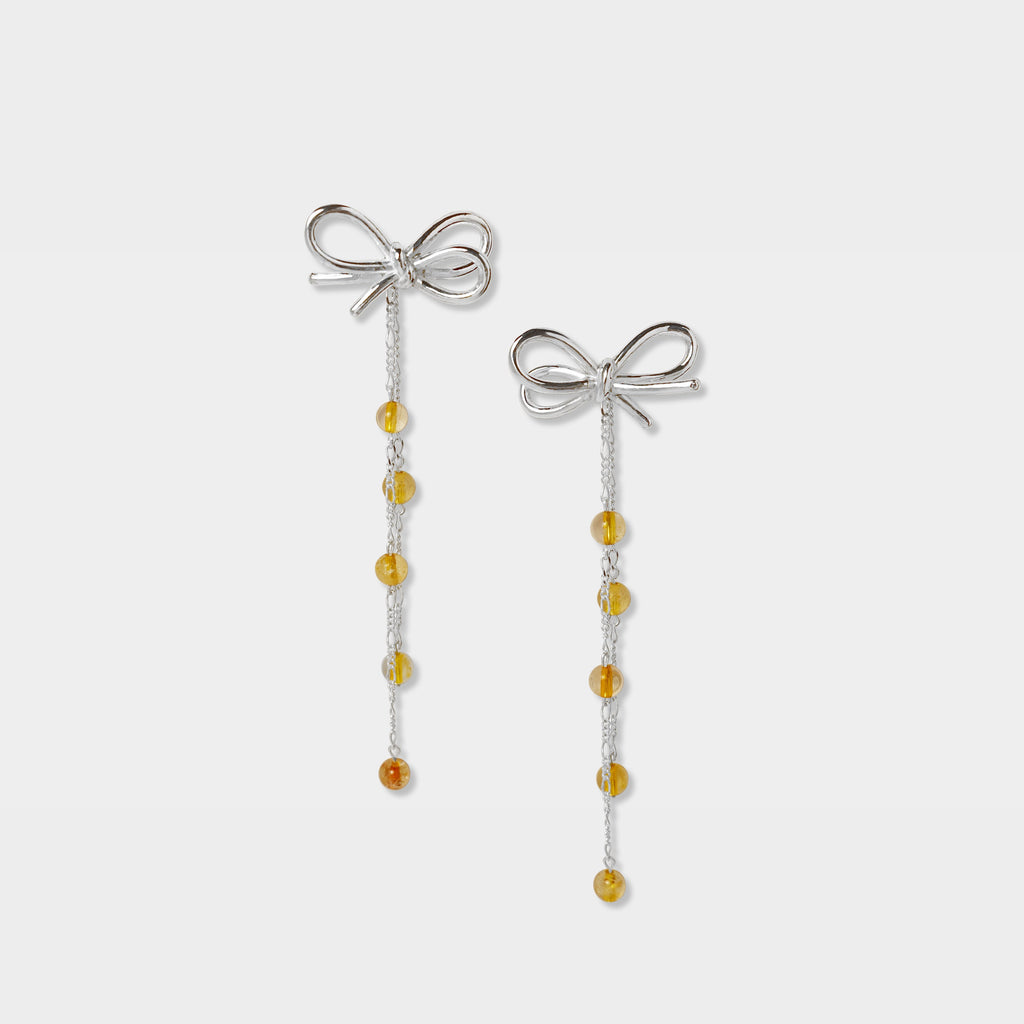 【Pastel】The Only Protagonist Earrings - Sterling Silver Dangling Chain Multi-Layer Earrings / Four Colors