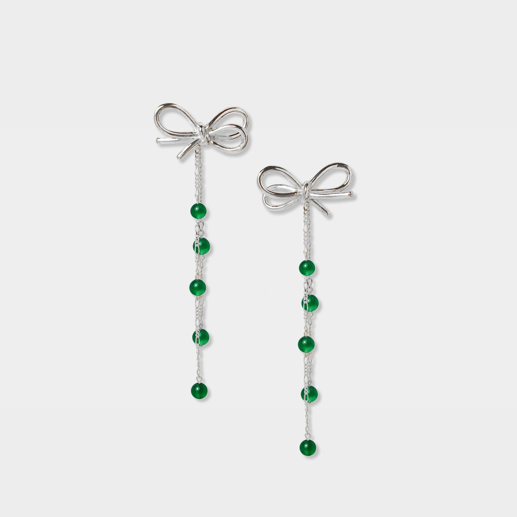 【Pastel】The Only Protagonist Earrings - Sterling Silver Dangling Chain Multi-Layer Earrings / Four Colors