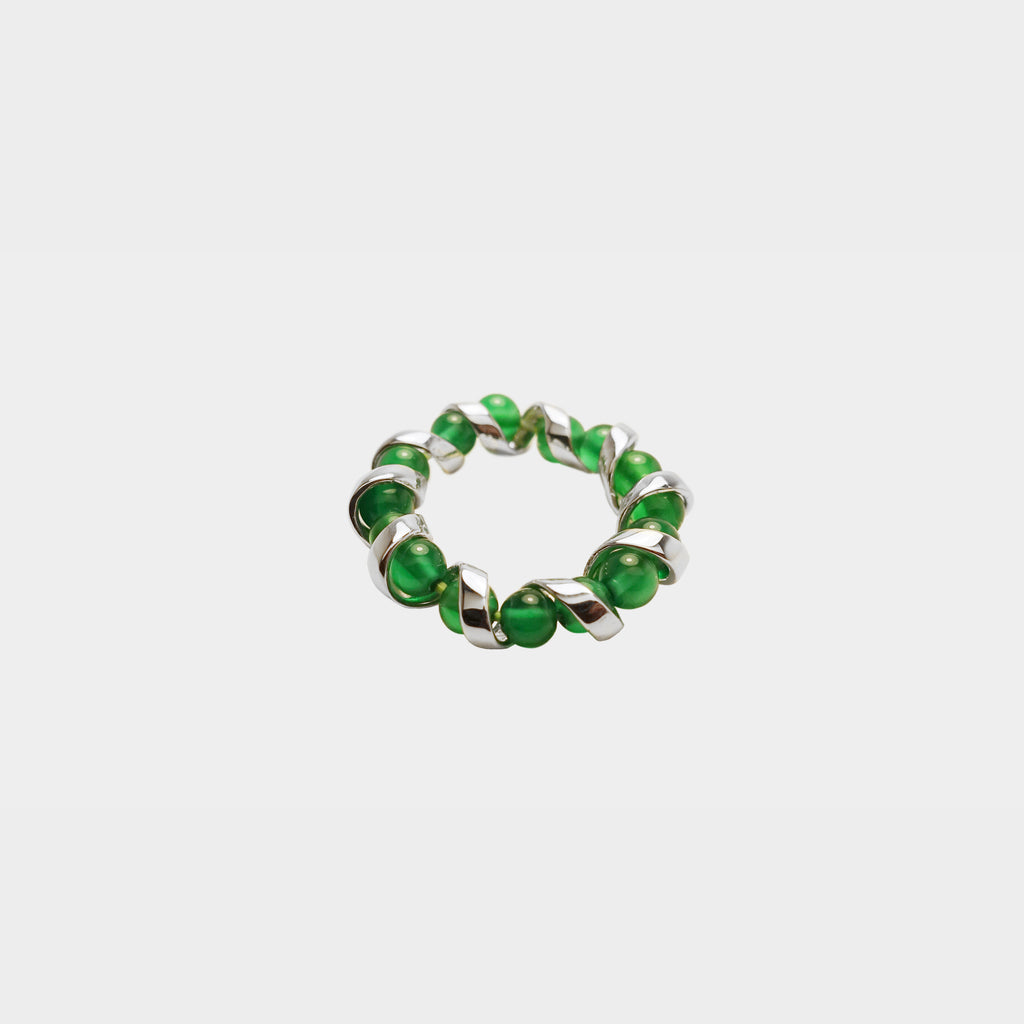 【粉彩】【四色訂製】時來運轉-緞帶珠珠戒指Time Comes Ring(4 colors)