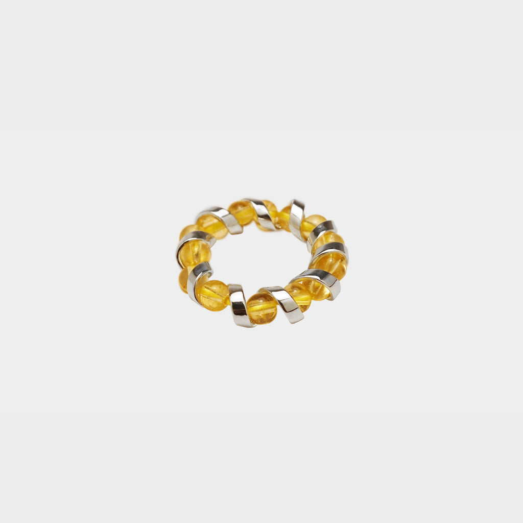 【粉彩】【四色訂製】時來運轉-緞帶珠珠戒指Time Comes Ring(4 colors)
