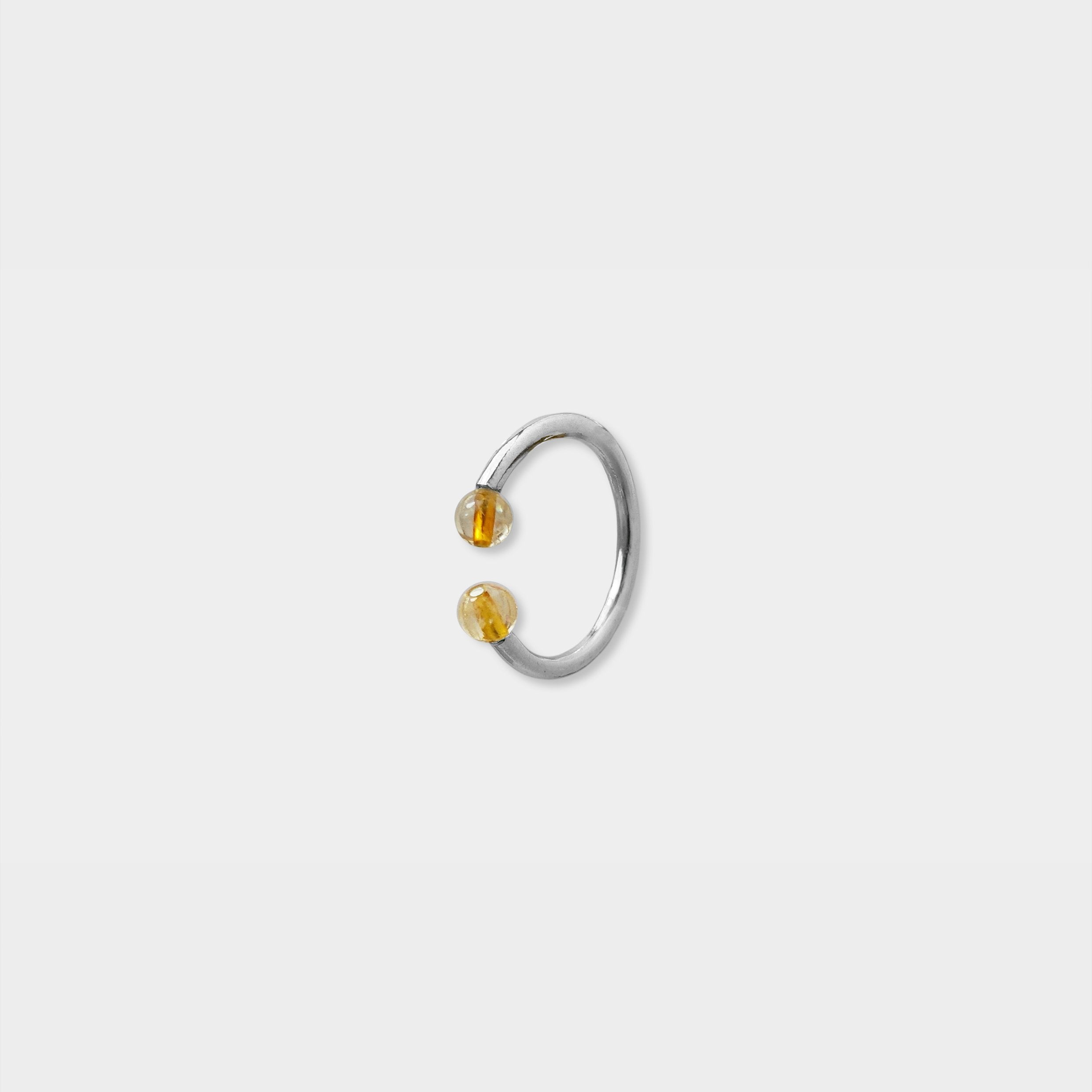 【粉彩】【四色】1%的圓滿- 圓管大耳扣（單支）1% Perfection Tube Ear Clip (L)/ One Piece Unique Earring