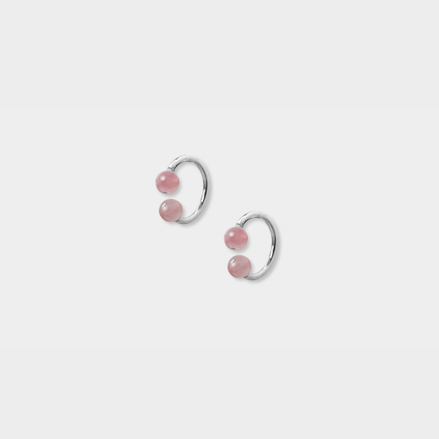 【粉彩】1%的圓滿- 圓管小耳扣（單支） 1% Perfection Tube Ear Clip (S)/ One Piece Unique Earring