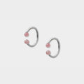 【粉彩】【四色】1%的圓滿- 圓管大耳扣（單支）1% Perfection Tube Ear Clip (L)/ One Piece Unique Earring