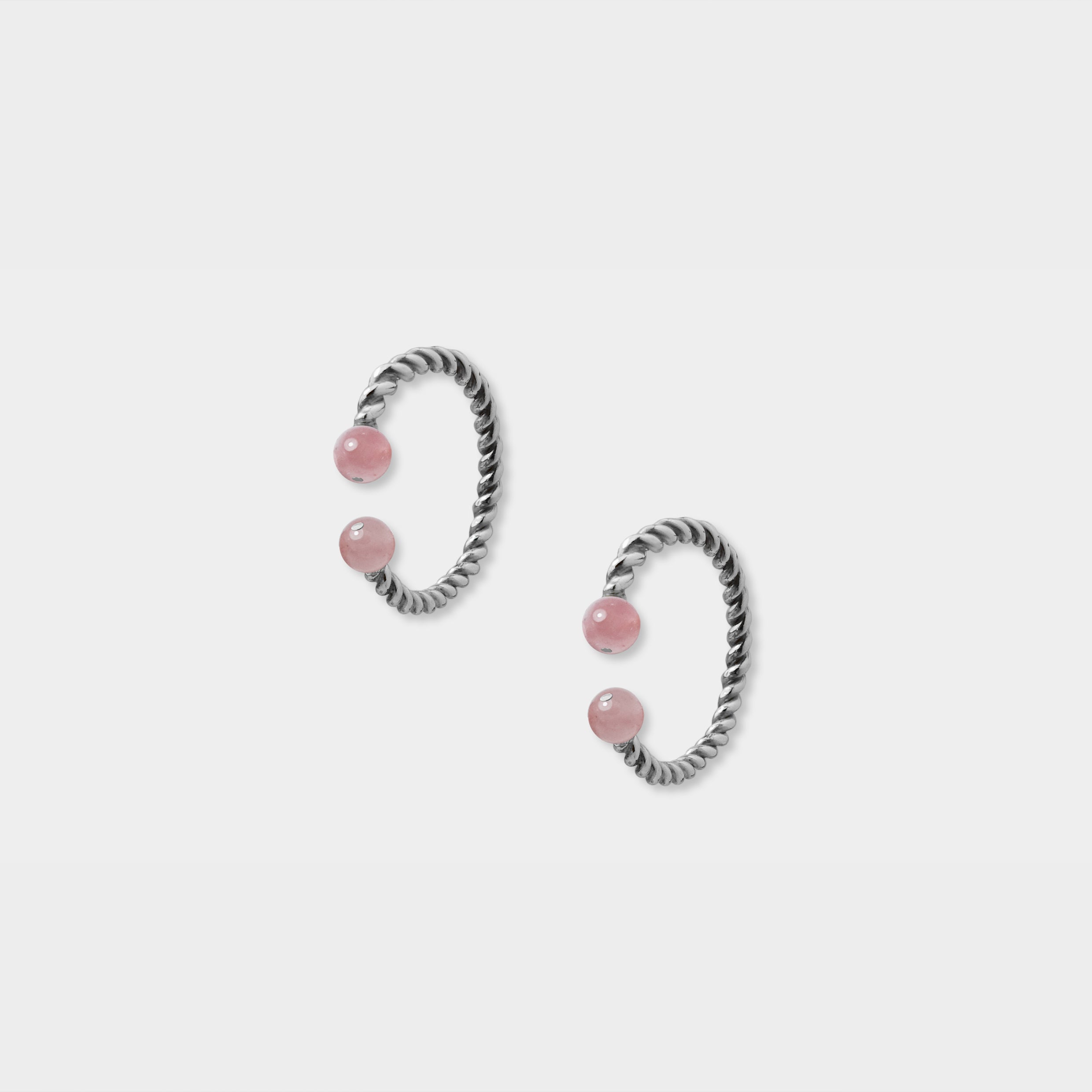 【粉彩】1%的堅強- 麻花版大耳扣（單支）/四色/1% strength 1% Strength Twist Ear Clip (L)/ One Piece Unique Earring