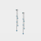 【Pastel】Confident and Radiant - Asymmetrical Beaded Drop Earrings (Pair) / Four Colors / Be confident Earring