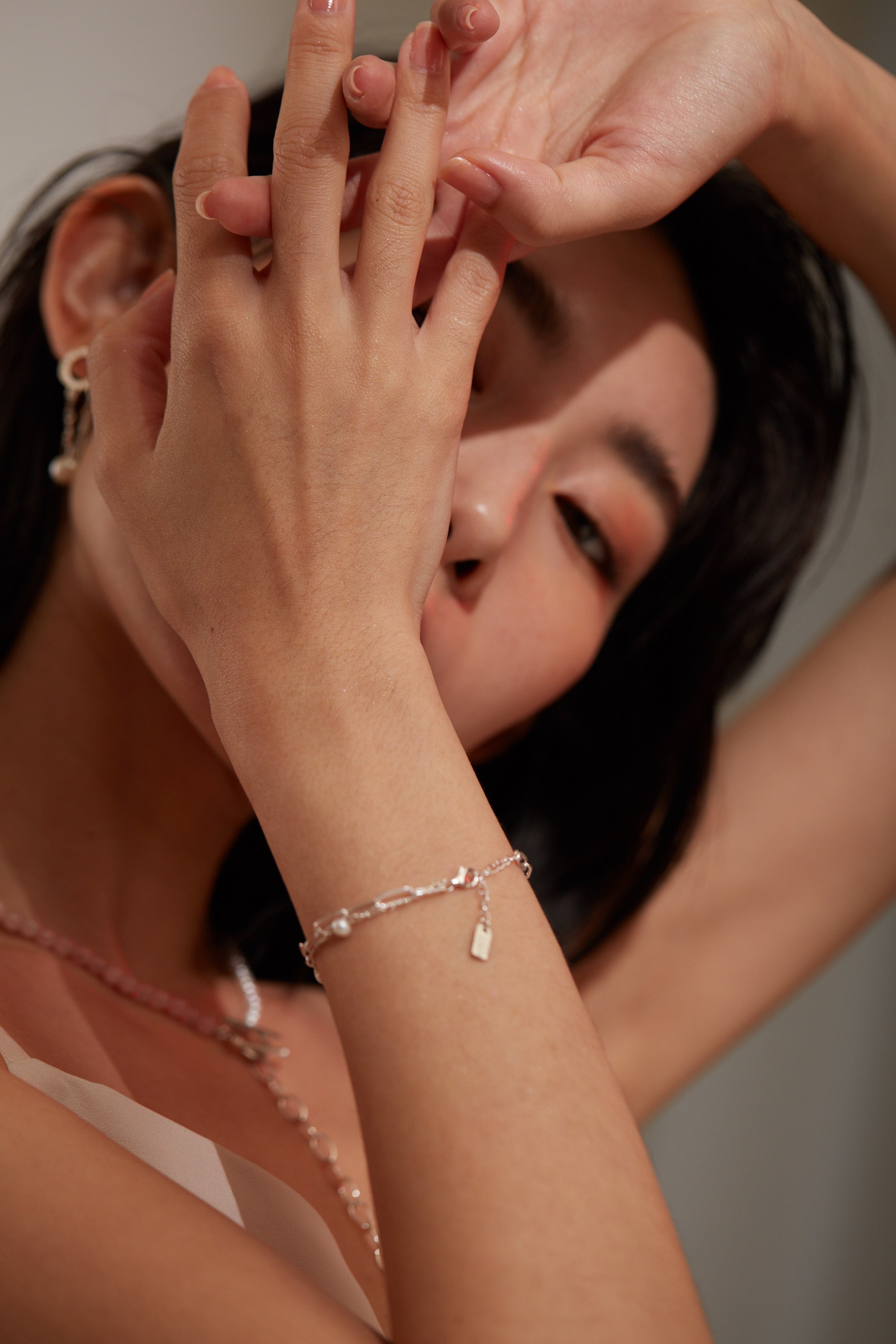 【Heart Station】Skylines 925 Silver Bracelet - Double-Layer Sterling Silver Bracelet