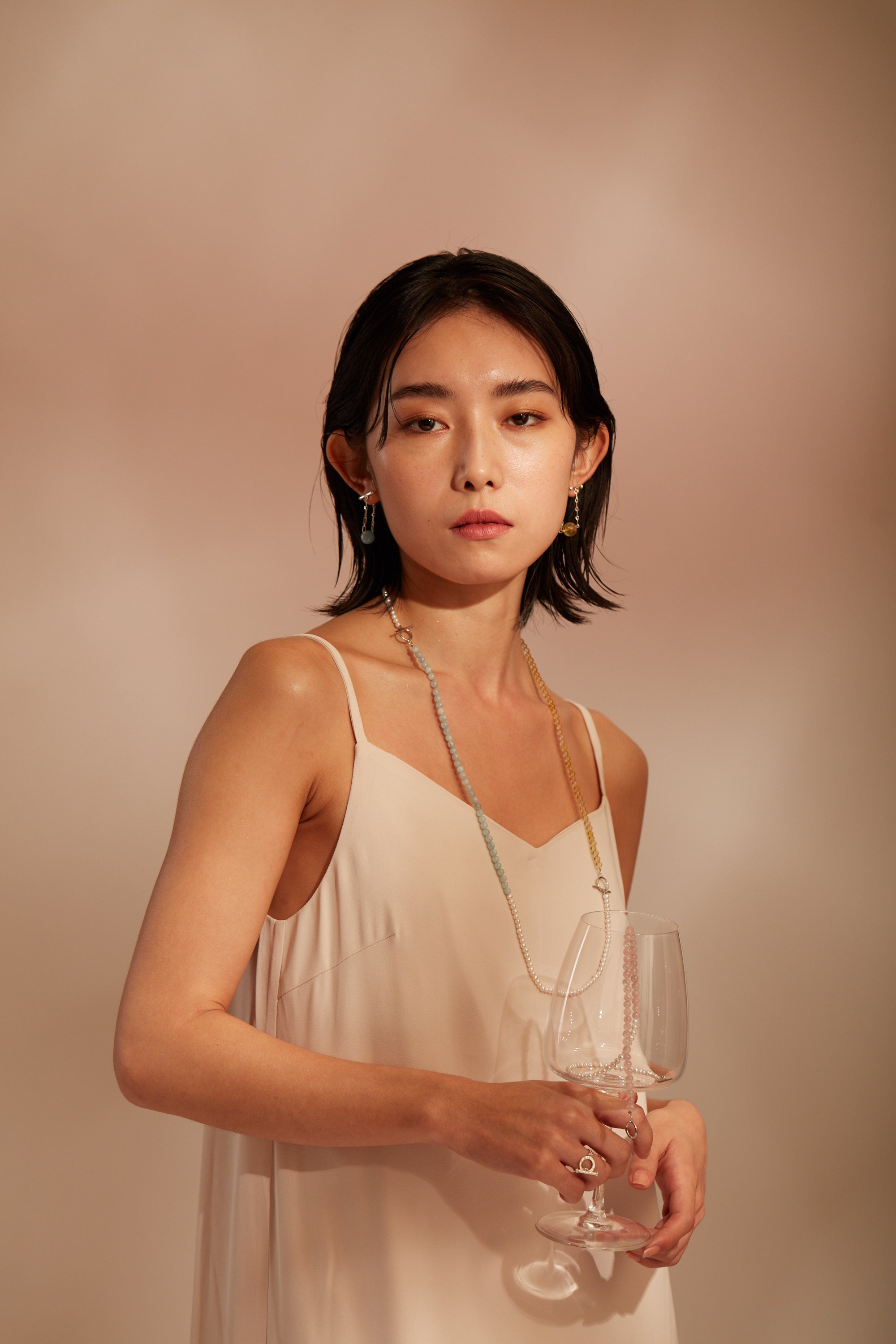 【Heart Station】Mileage 925 Silver Earrings - OT Buckle Gemstone Pearl Asymmetrical Sterling Silver Earrings