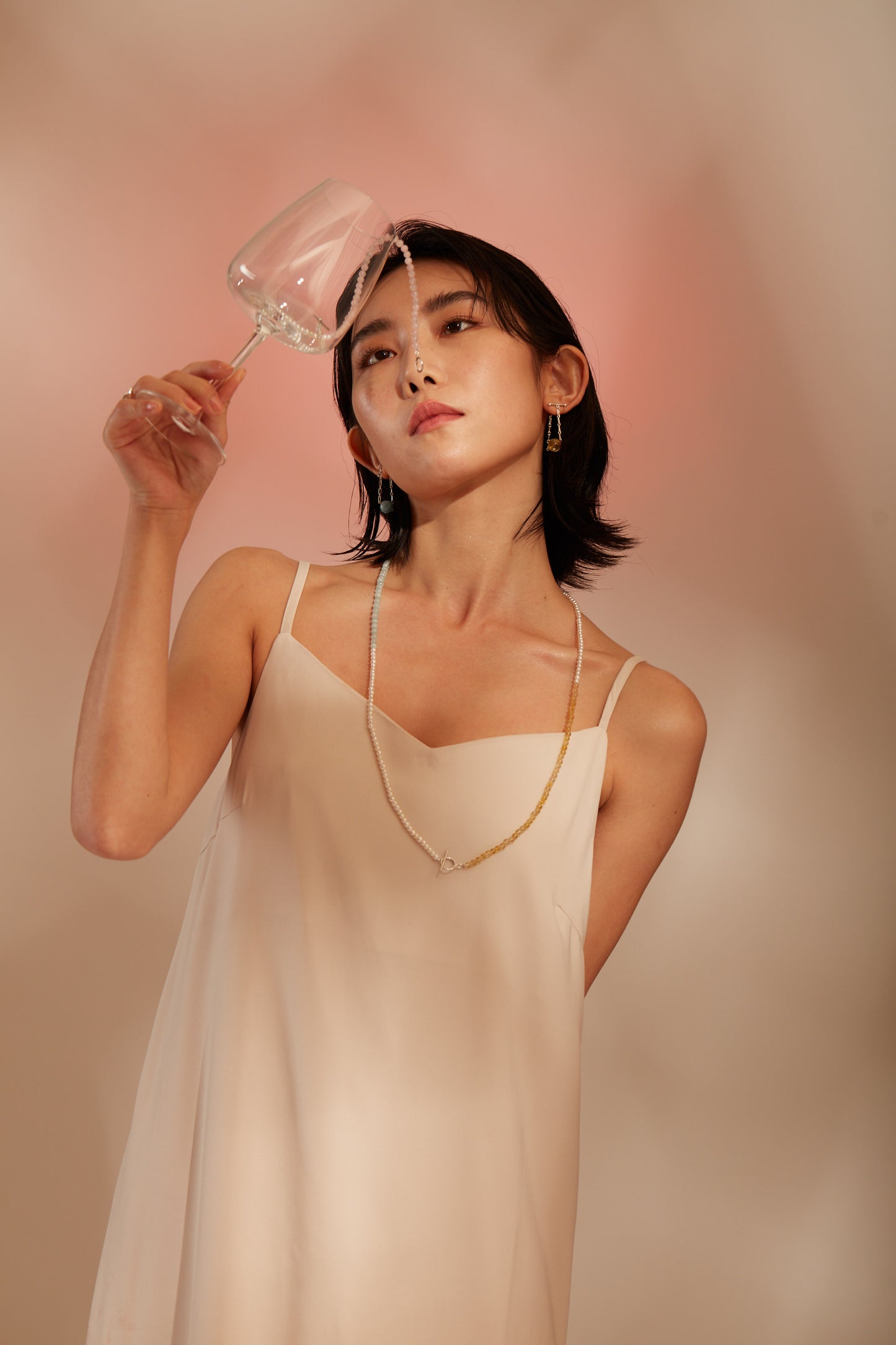 【心驛】海潮＿珍珠寶石鏈/24吋純銀長項鍊/手鍊兩用 _ Pearl Bracelet/Necklace