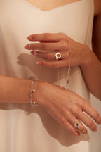 【Heart Station】Skylines 925 Silver Bracelet - Double-Layer Sterling Silver Bracelet