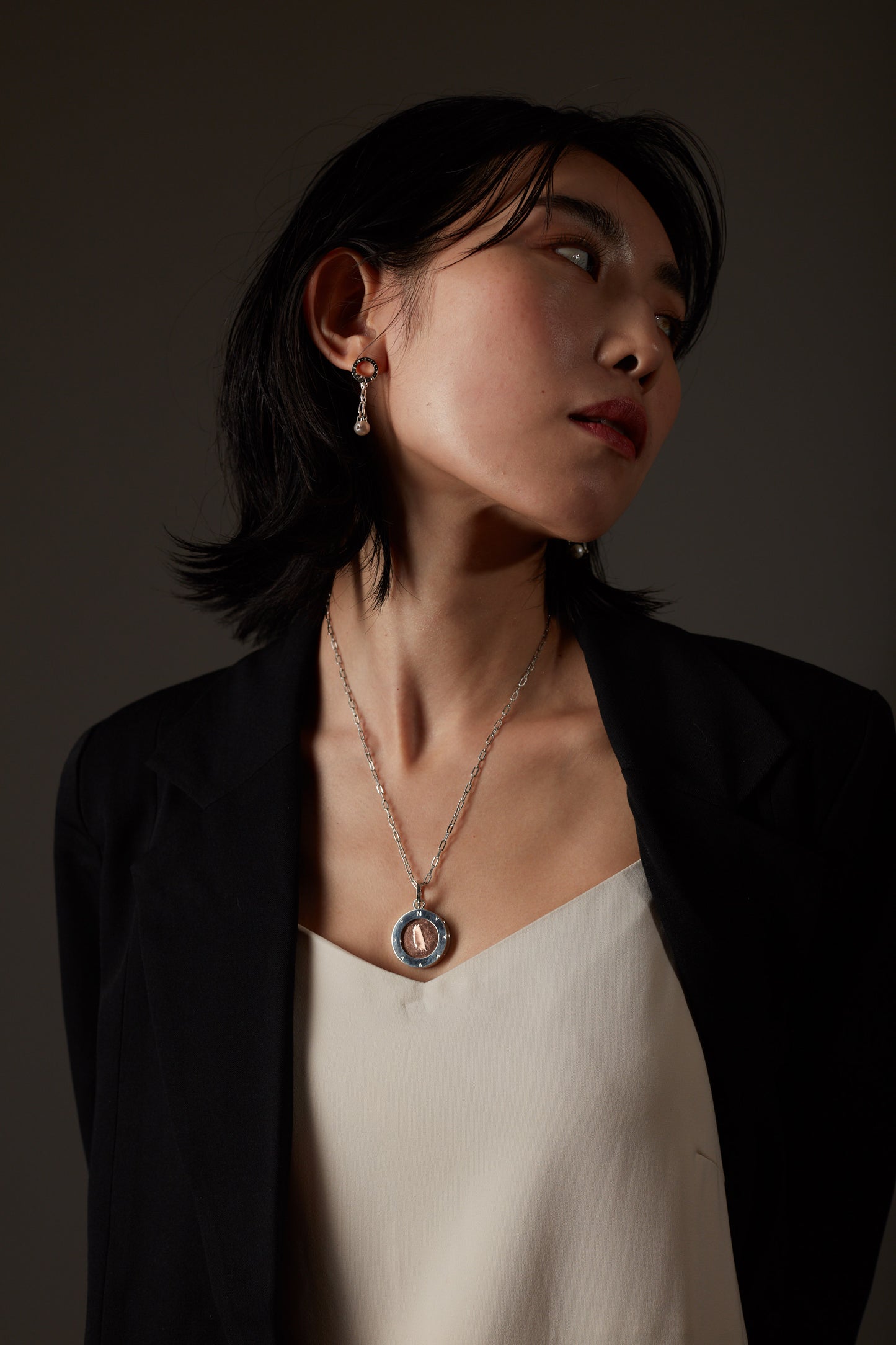 【心驛】心驛地圖＿18吋紅銅墜子純銀項鍊 Heart Puzzle 925 Silver Pendent Necklace