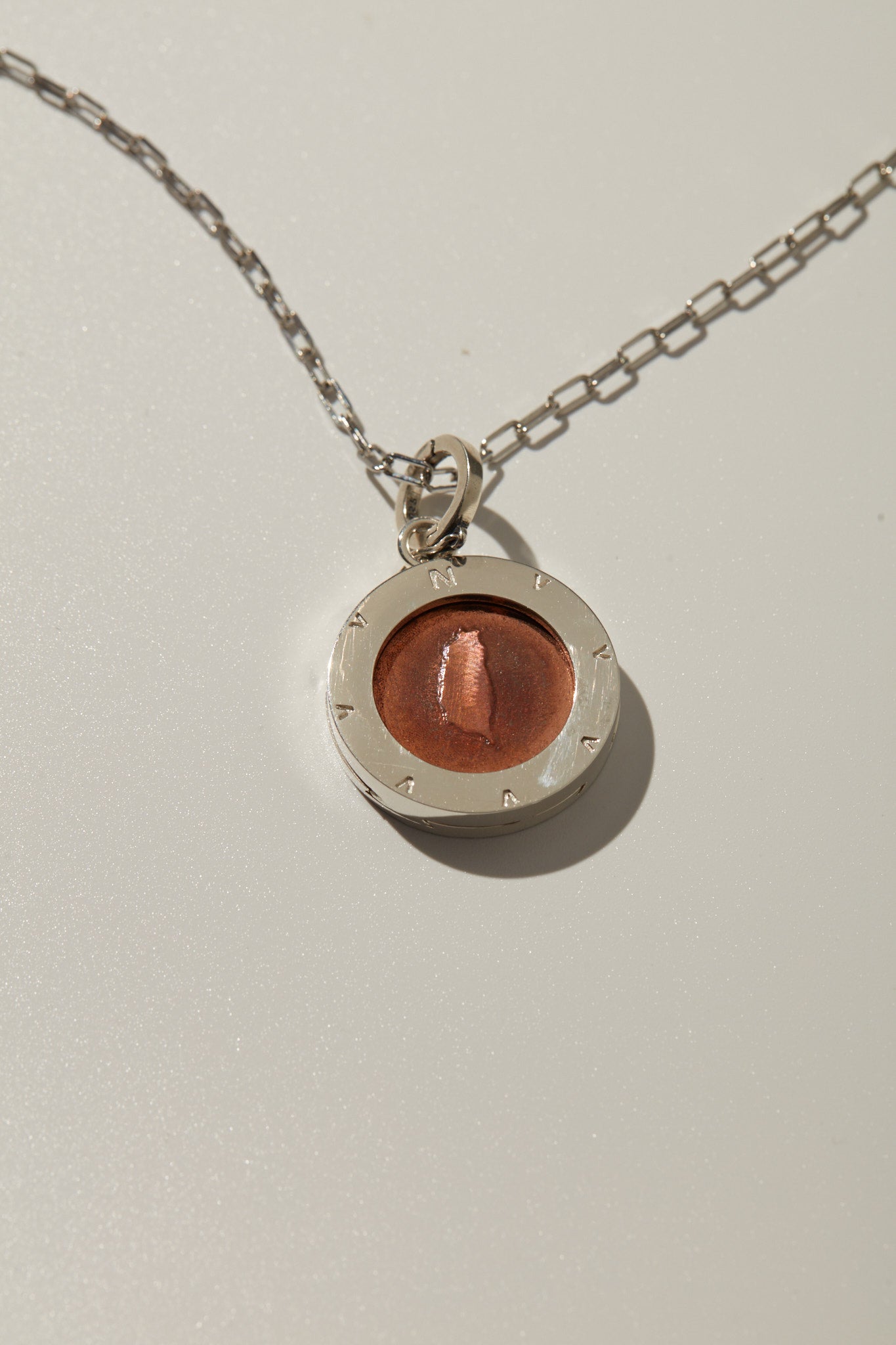 【Heart Station】Heart Station Map - 18-inch Copper Pendant Sterling Silver Necklace