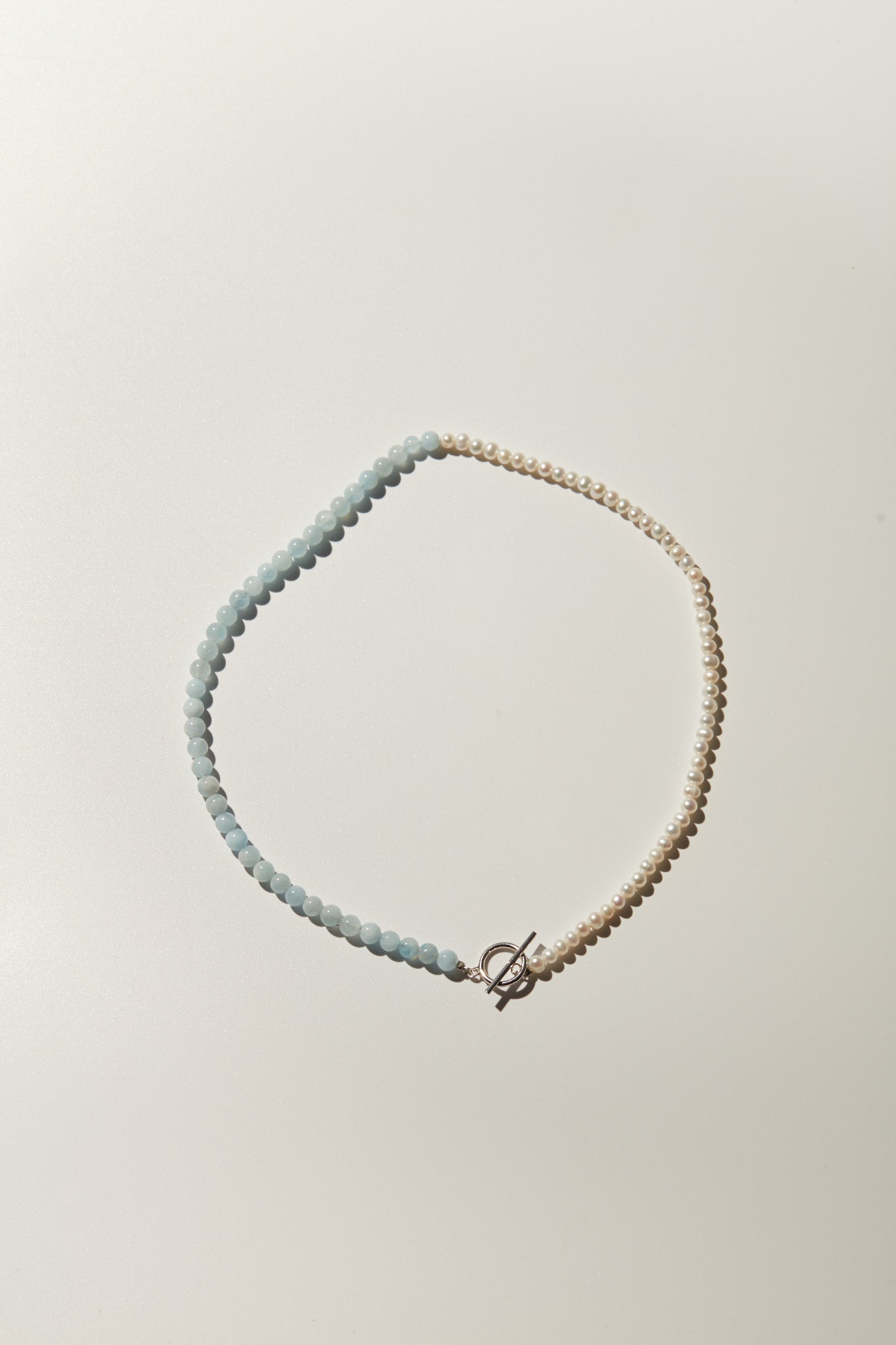 【心驛】海潮＿珍珠寶石鏈/24吋純銀長項鍊/手鍊兩用 _ Pearl Bracelet/Necklace