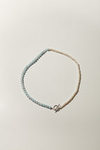 【Heart Station】Tide Pearl Gemstone Necklace/24-inch Sterling Silver Long Necklace/Bracelet (Dual-use)