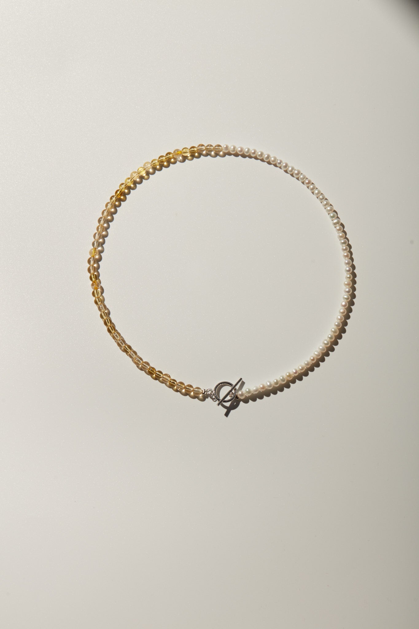 【心驛】海潮＿珍珠寶石鏈/24吋純銀長項鍊/手鍊兩用 _ Pearl Bracelet/Necklace