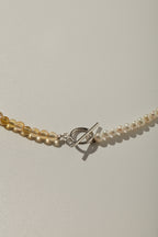 【Heart Station】Tide Pearl Gemstone Necklace/24-inch Sterling Silver Long Necklace/Bracelet (Dual-use)