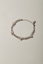 【Heart Station】Skylines 925 Silver Bracelet - Double-Layer Sterling Silver Bracelet