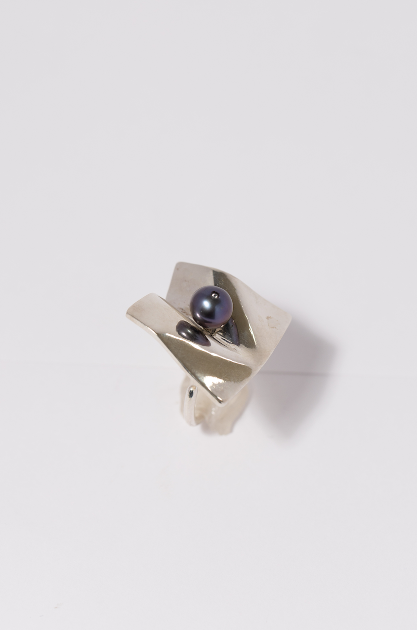 【SCART】Cope with life Ring Sterling Silver Square Rotating Ring