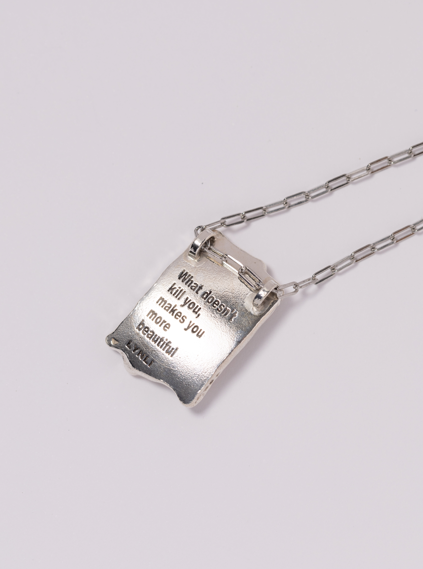 【痕生SCART】A Piece of Peace Necklace 純銀項鍊 24吋