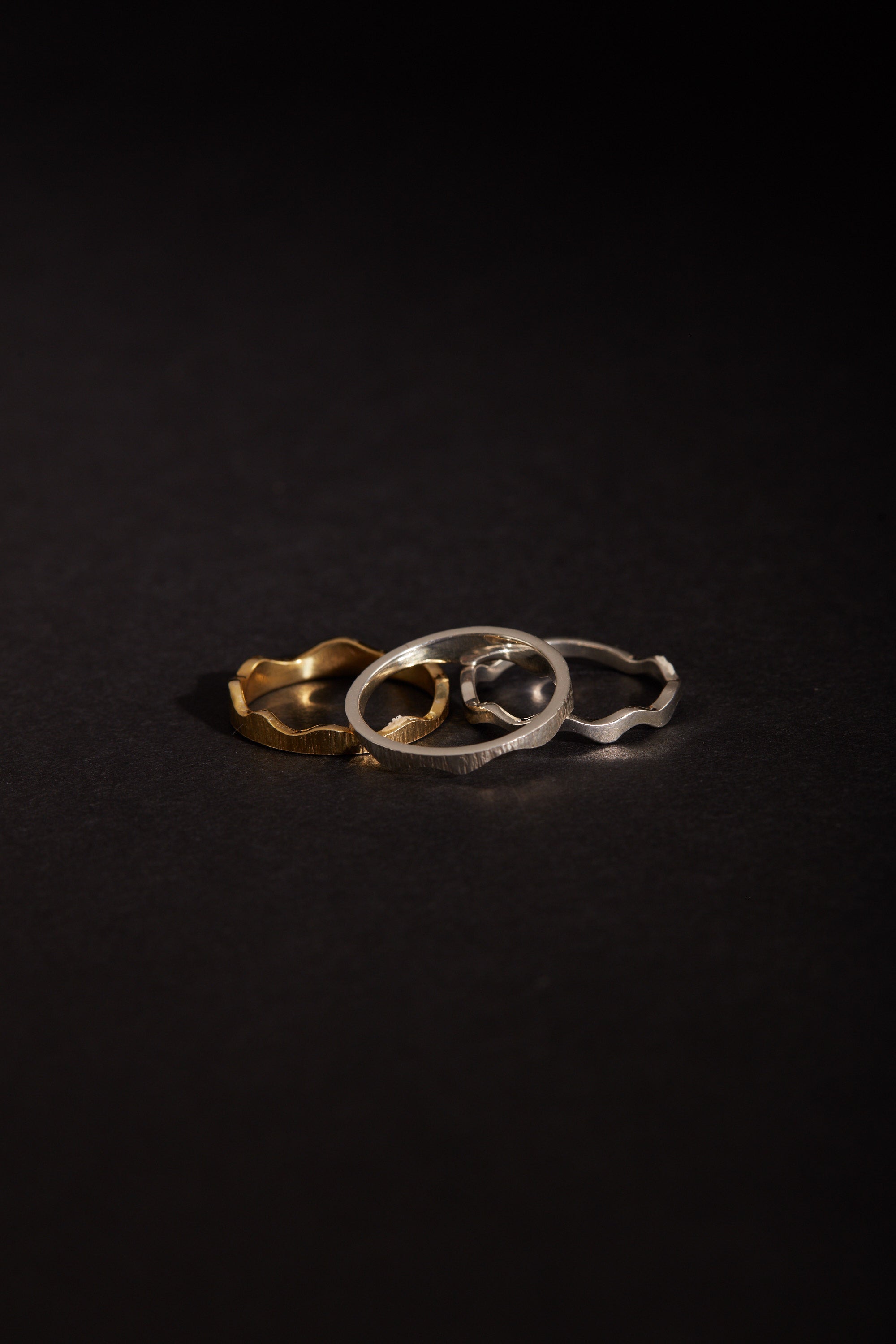 【心驛】山稜線戒指 純銀黃銅戒指 國際圍#8-#15 (#12以上需加價）_ The Mountain Line Ring_925 silver+ Brass