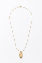 【Blooming】Framed Landscape - Oak Leaf Necklace / Pre-order/925 Sterling Silver/20K Gold Plated Brass Oak Leaf Necklace